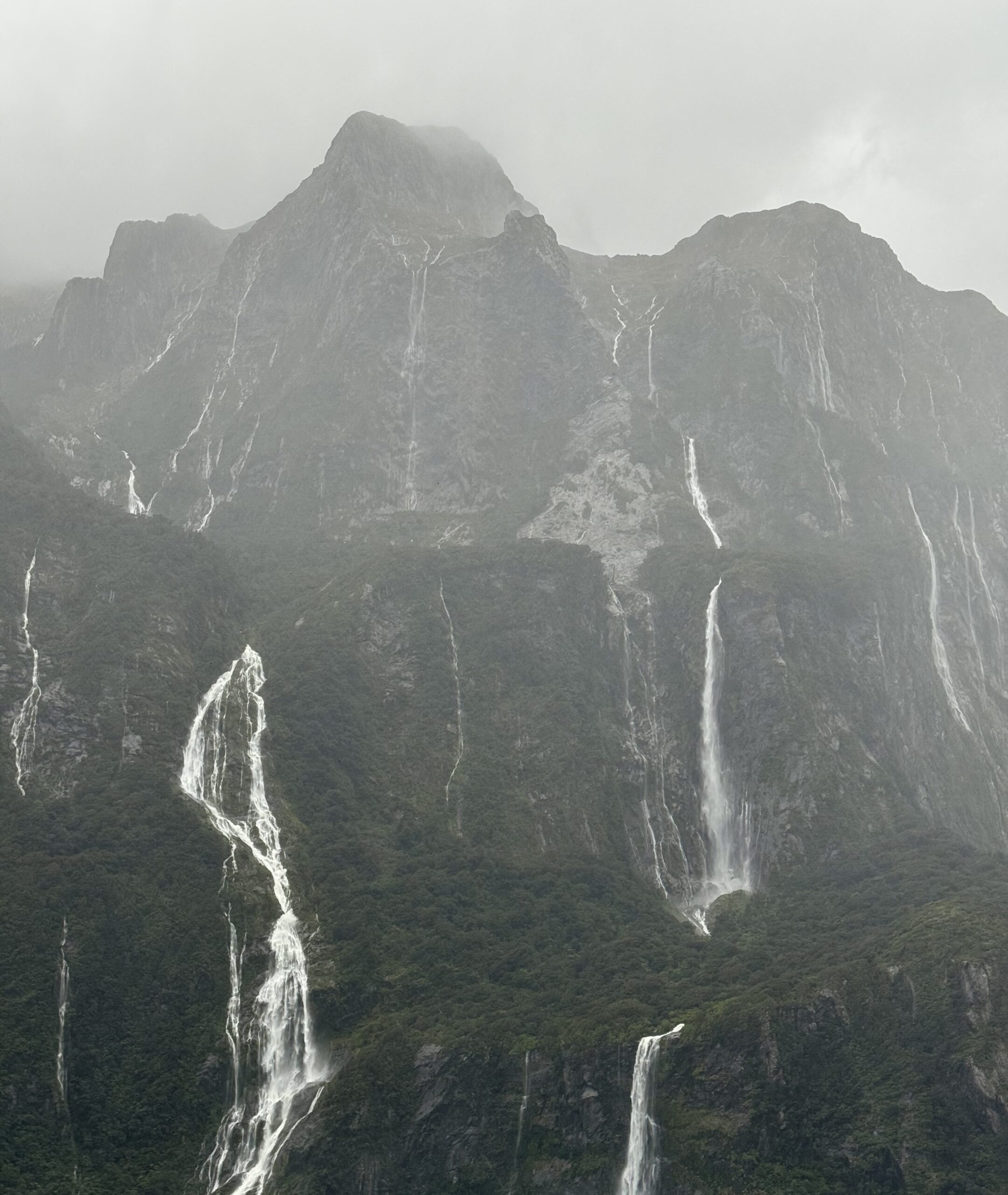 Milford Sound landscape in New Zealand, taken during travel.